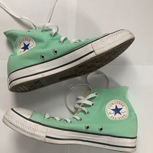 Mint Green Converse High Tops